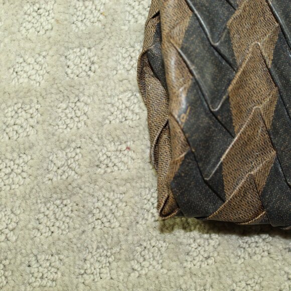 Fendi Origami Purse Leather Black Brown Handbag Authentic VERY Rare EUC! - Picture 12 of 16